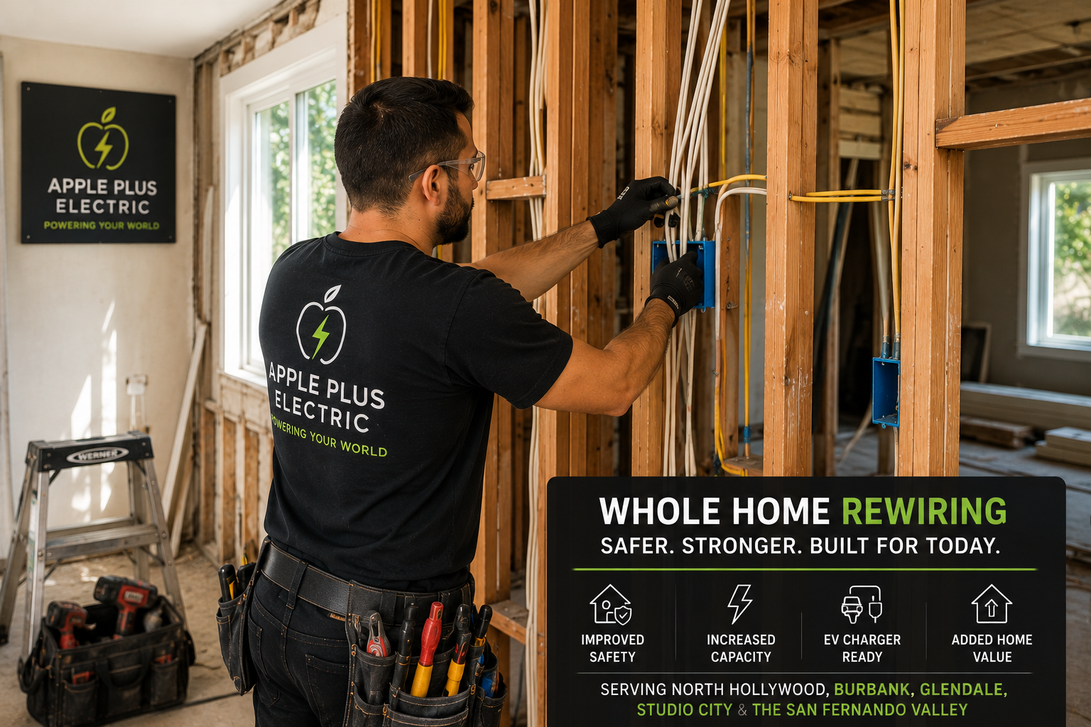 whole home rewiring-apple plus